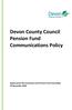 Devon County Council Pension Fund Communications Policy