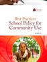 Best Practices: School Policy for Community Use