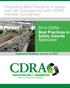 Promoting Best Practices in safety and risk management with CDRA member companies CDRA Best Practices in Safety Awards Application