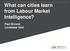 What can cities learn from Labour Market Intelligence? Paul Bivand Lovedeep Vaid