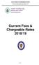 Current Fees & Chargeable Rates 2018/19