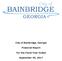 City of Bainbridge, Georgia. Financial Report. For the Fiscal Year Ended