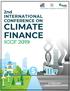 CLIMATE FINANCE TRANSPARENCY MECHANISM (CFTM) 2nd INTERNATIONAL CONFERENCE ON CLIMATE FINANCE