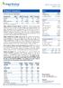 Prakash Industries BUY. Performance Highlights. CMP Target Price `81 `124. 3QFY2011 Result Update Steel