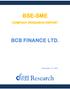 BSE-SME COMPANY RESEARCH REPORT