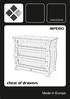 instructions IMPÉRIO chest of drawers Made in Europe