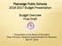 Plainedge Public Schools Budget Presentation