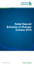Retail Deposit Schedule of Charges October 2018