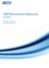 AMP Retirement Adequacy Index. Summary of trends July - December 2009