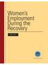 Women s Employment During the Recovery