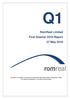 RomReal Limited First Quarter 2016 Report 27 May 2016