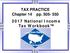 TAX PRACTICE Chapter 14 pp National Income Tax Workbook