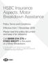 HSBC Insurance Aspects: Motor Breakdown Assistance