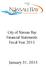 City of Nassau Bay Financial Statements Fiscal Year 2015