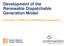 Development of the Renewable Dispatchable Generation Model. Overview of SEPA & ScottMadden Engagement