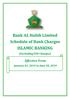 Bank AL Habib Limited Schedule of Bank Charges ISLAMIC BANKING