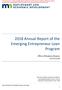 2018 Annual Report of the Emerging Entrepreneur Loan Program