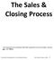 The Sales & Closing Process