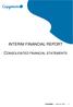INTERIM FINANCIAL REPORT CONSOLIDATED FINANCIAL STATEMENTS CAPGEMINI JUNE 30,