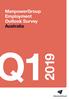 ManpowerGroup Employment Outlook Survey Australia