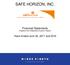 SAFE HORIZON, INC. Financial Statements (Together with Independent Auditors Report)