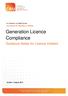 Generation Licence Compliance