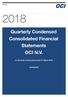 Quarterly Condensed Consolidated Financial Statements