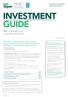 INVESTMENT GUIDE. Your fund. Your wealth. Your future. This document forms part of the Product Disclosure Statement dated 24 September 2018