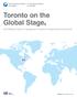 Toronto on the Global Stage Report Card on Canada and Toronto s Financial Services Sector