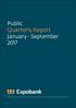 public quarterly report january - September 2017