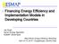 Financing Energy Efficiency and Implementation Models in Developing Countries