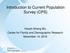 Introduction to Current Population Survey (CPS) Hsueh-Sheng Wu Center for Family and Demographic Research November 14, 2016