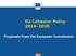 EU Cohesion Policy Proposals from the European Commission