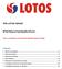 THE LOTOS GROUP. Contents MANAGEMENT S DISCUSSION AND ANALYSIS OF THE FINANCIAL PERFORMANCE IN Q3 2011