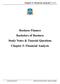 Business Finance Bachelors of Business Study Notes & Tutorial Questions Chapter 5: Financial Analysis