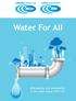 Water For All. Affordability and vulnerability in the water sector ( )