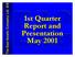 1st Quarter Report and Presentation May 2001 The East Asiatic Company Ltd. A/S