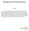 Religion and Volunteerism