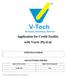 Application for Credit Facility with Vtech (Pty)Ltd