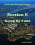 Section E. Recap By Fund. Table of Contents