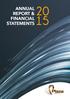 ANNUAL REPORT & FINANCIAL STATEMENTS