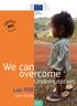 We can. overcome. Undernutrition: Lao PDR. Case Study. International Cooperation and Development