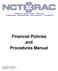 Financial Policies and Procedures Manual