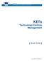 KETs Technology Centres Management. [ Quick Guide ]