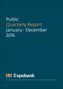 public quarterly report january - december 2016