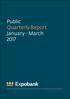 public quarterly report january - march 2017