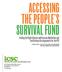Accessing the People s Survival Fund