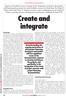 Create and integrate