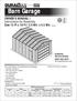 Barn Garage. OWNER S MANUAL / Instructions for Assembly Size 13 Ft x 18 Ft / 3.9 Mtr. x 5.5 Mtr. (Approx.) USP US POLYMERS INC