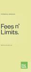 PERSONAL BANKING. Fees n Limits.